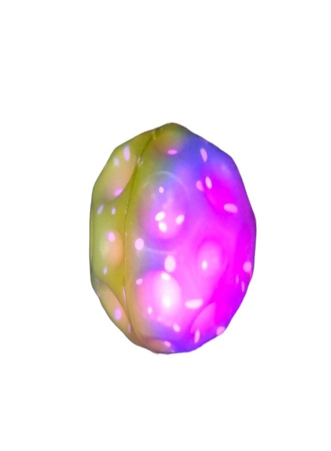 SARASI Light Moon Bouncy Ball for Kids, Anti Stress & High Bounce Ball [Pack 1Pcs ]- 7.5 cm (Multicolor) - Image 4